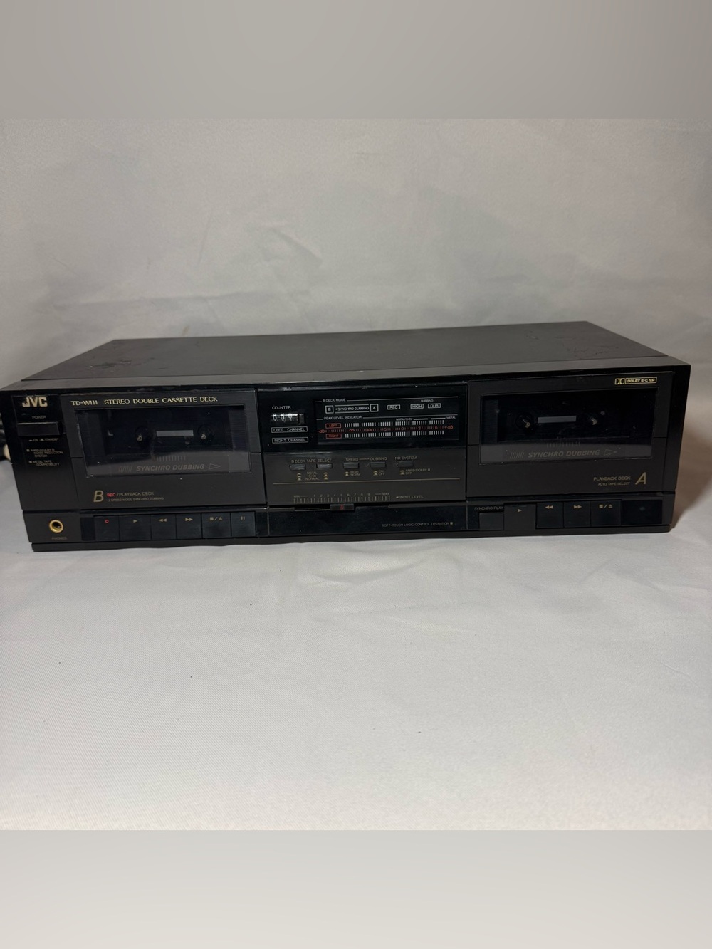 Vtg JVC TD-W111 Stereo Double Cassette Deck